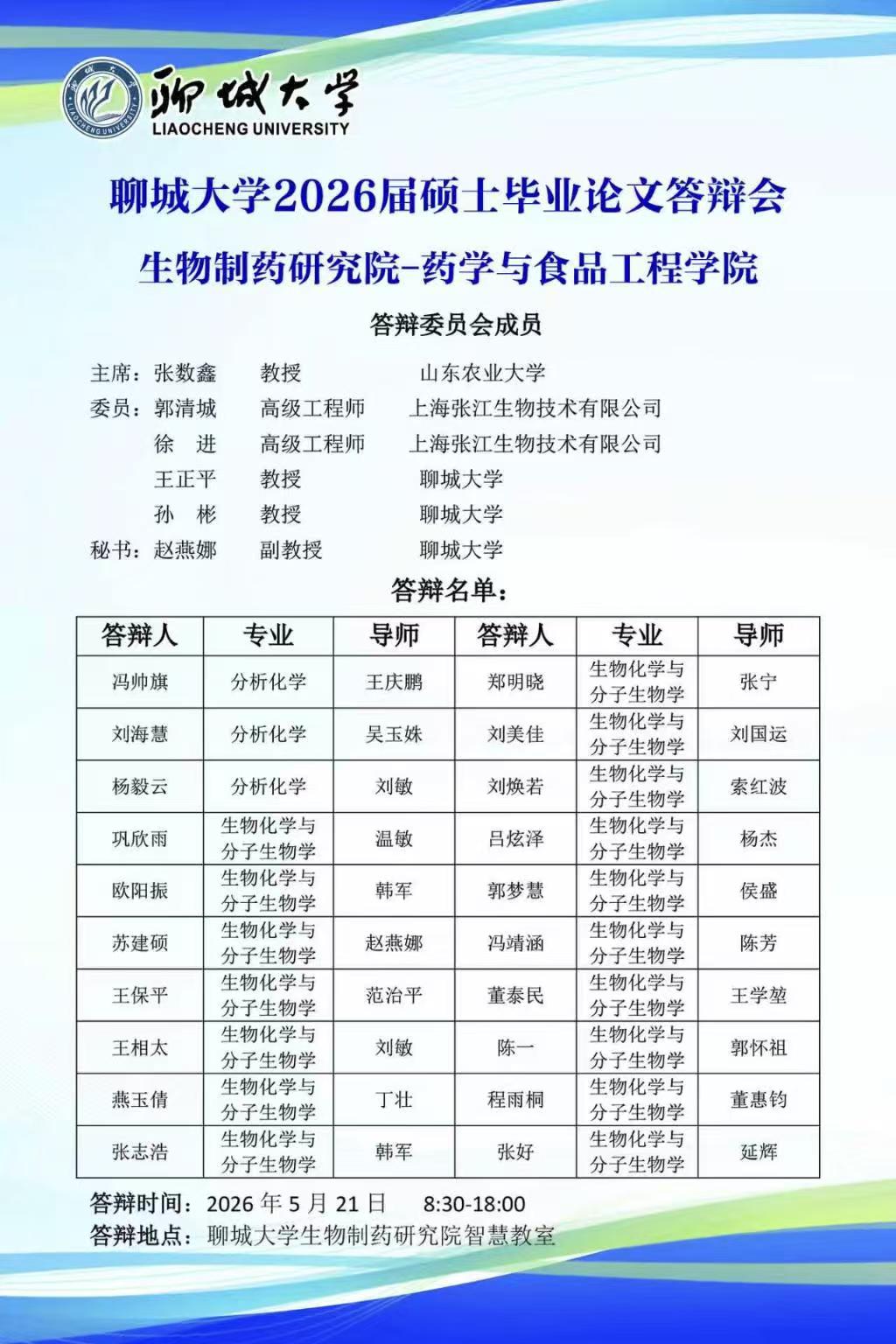 聊城大学2026届硕士毕业论文答辩会生物制药研究院-拉斯维加斯娱乐城(中国)唯一官方网站
.jpg
